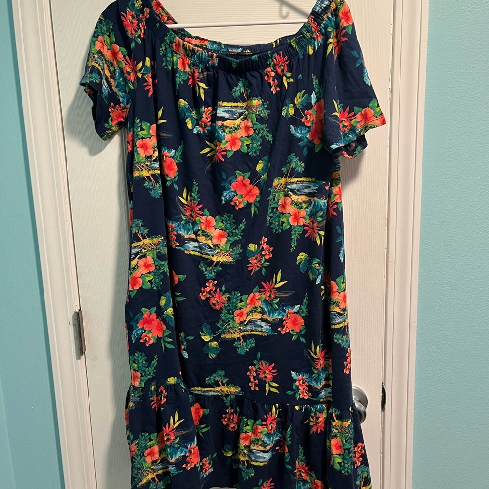 Tropical Floral swimsuit cover up